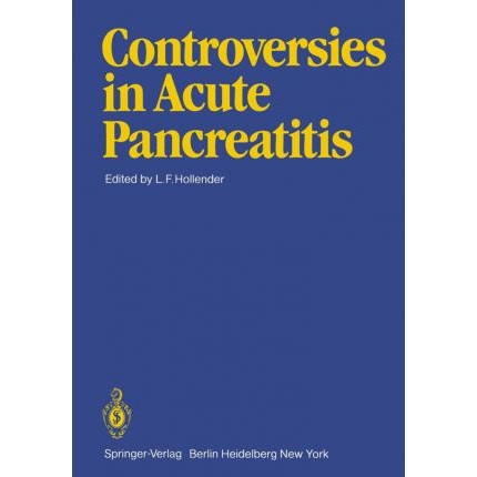 Controversies in Acute Pancreatitis, 1st Edition