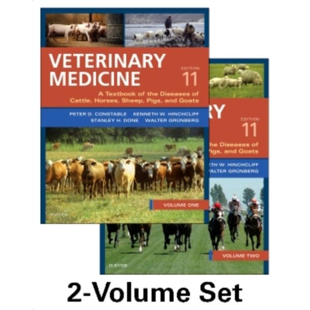 Veterinary Medicine : A textbook of the diseases of cattle, horses, sheep, pigs and goats - two-volume set, 11th Edition