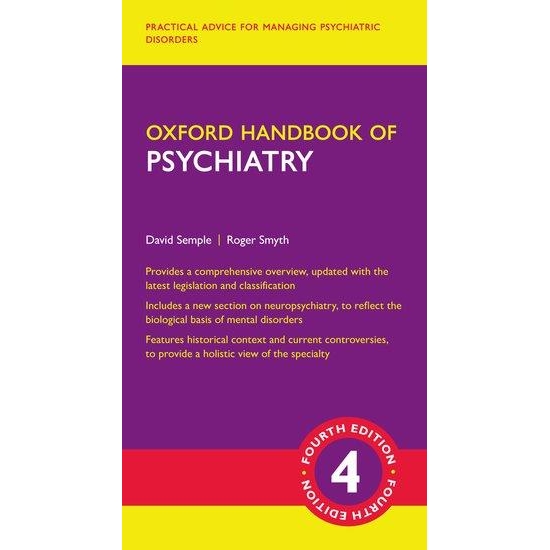 Oxford Handbook of Psychiatry, 4th Edition