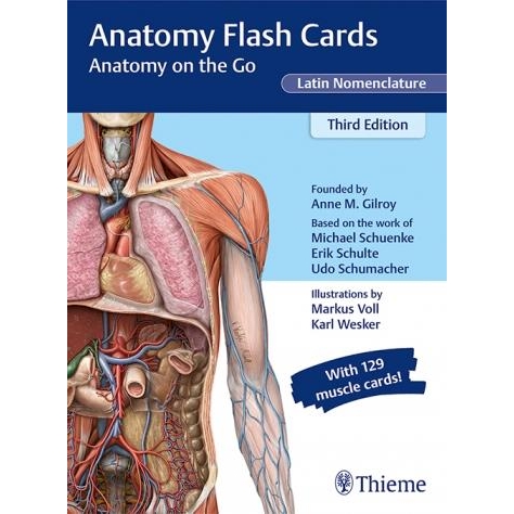 Anatomy Flash Cards, Latin Nomenclature, Anatomy on the Go, 3rd Edition