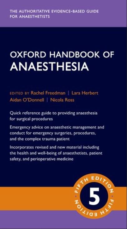 Oxford Handbook of Anaesthesia, 5th Edition