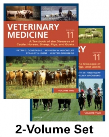 Veterinary Medicine : A textbook of the diseases of cattle, horses, sheep, pigs and goats - two-volume set, 11th Edition