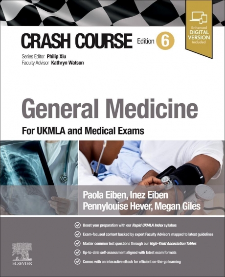 Crash Course General Medicine: For UKMLA and Medical Exams, 6th Edition