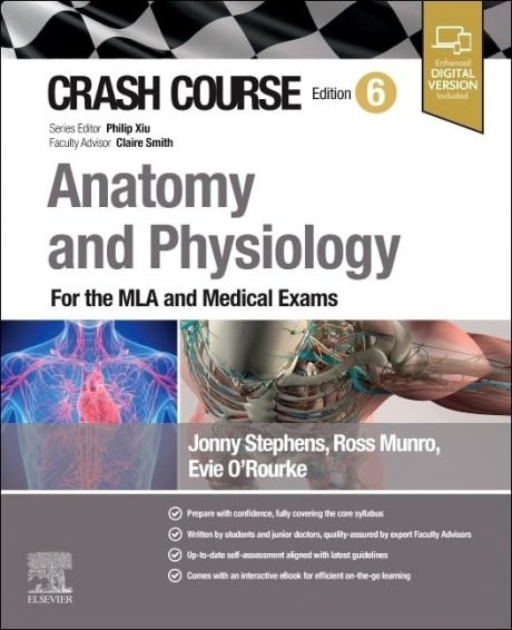 Crash Course Anatomy and Physiology: For the MLA and Medical Exams, 6th Edition